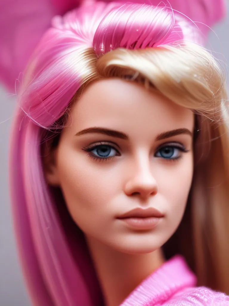 Barbie doll inspired character image